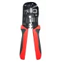 Lanview LVN125457 Alicate de corte y crimpado para cables, rojo