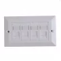 Lanview LVN126188UK-4 Caja empotrable RJ-45 blanca