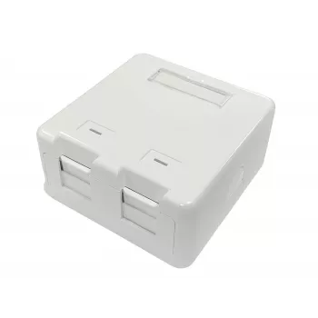 Lanview LVN127767 Caja de conexión 2 x RJ-45 blanca