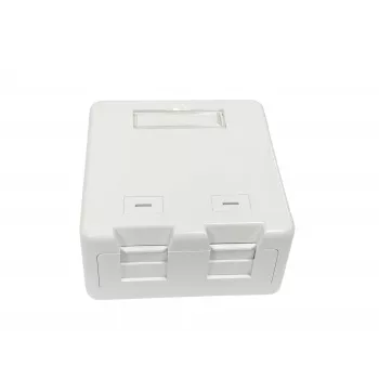Lanview LVN127767 Caja de conexión 2 x RJ-45 blanca