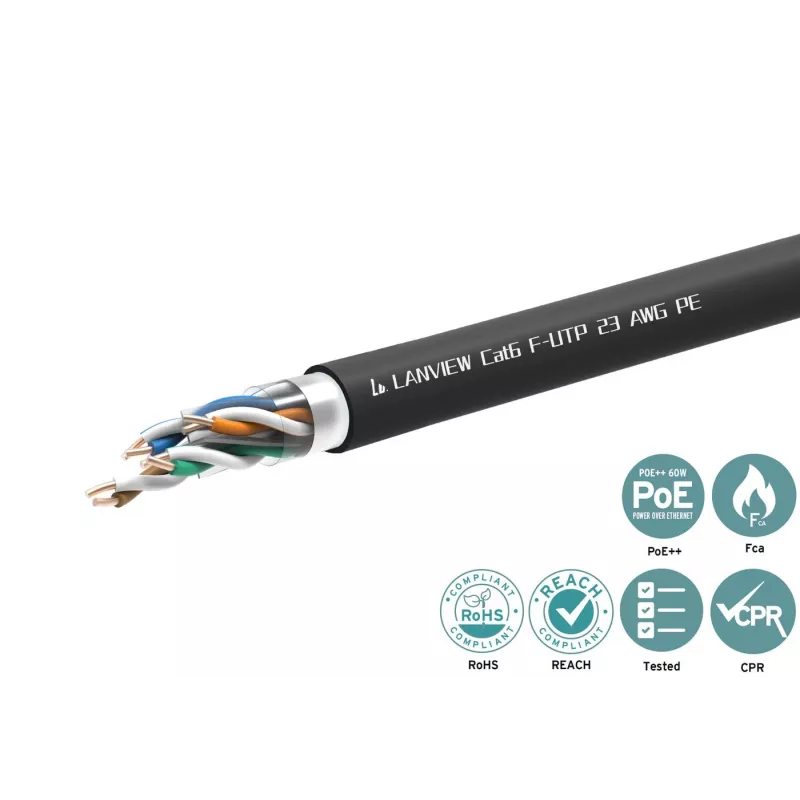 Lanview LVN-CAT6PE-FUTP-305M Cable de red Cat6 F/UTP (FTP)