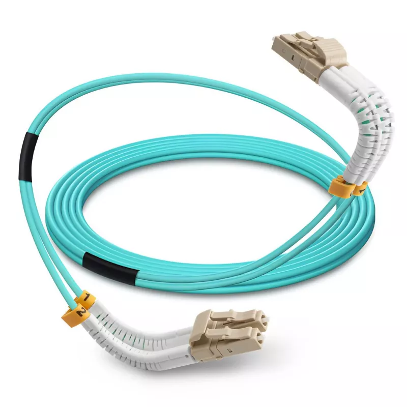 Lanview LVO2314705-FLEX Cable InfiniBand/Fibra óptica 0,5 m LC LC/LC Aguamarina