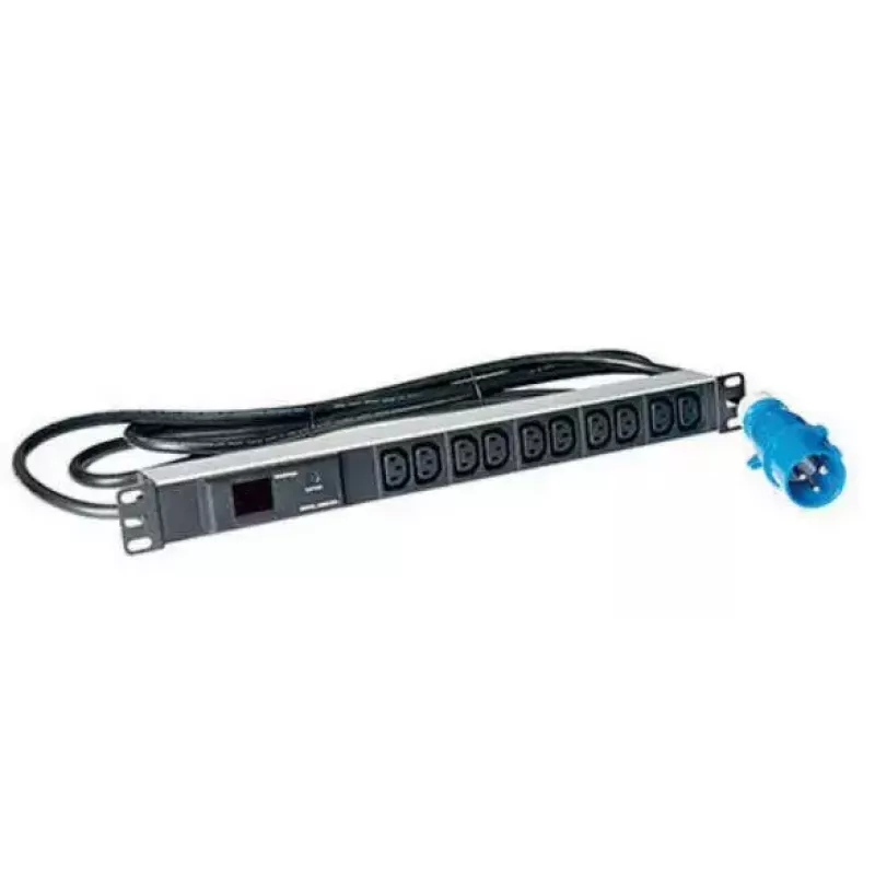 Lanview LVR261877 Unidad de distribución de energía (PDU) 10 salidas AC 1U negra