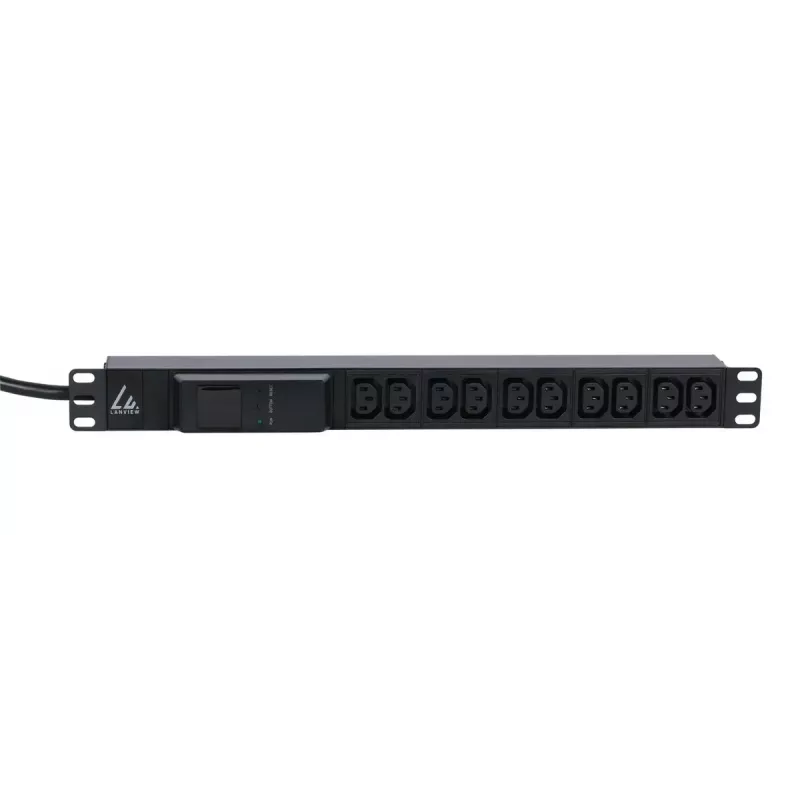 Lanview LVR261877 Unidad de distribución de energía (PDU) 10 salidas AC 1U negra
