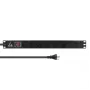 Lanview LVR-3MDK-SW-DK6 regleta para rack de 19 pulgadas, 1U, 13 A, con interruptor de encendido/apagado