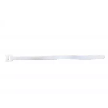 Cintas de velcro 30 cm x 12 mm blancas 50 uds.