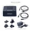 StarTech.com M2-HDD-DUPLICATOR-N1 duplicador y base independiente 1:1 para unidades M.2 NVMe (PCIe), hasta 90 GB/min, USB-C 20 Gbps, de dos bahías, compatible con TAA