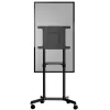 StarTech.com MBLTVSTNDEC carro móvil para TV para pantallas VESA de 37-70 pulgadas (70 kg), con estante y compartimento de almacenamiento, giratorio/inclinable, negro