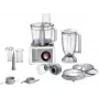 Robot de cocina Bosch MC812S814, 1250 W, bol de 3,9 l, acero inoxidable/blanco, velocidad continua, mando giratorio