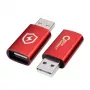 Adaptador de cable Microconnect MC-AAADAP-SC USB A rojo