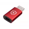 Conversor de cable MicroConnect MC-ACADAP-SC USB-A a USB-C rojo