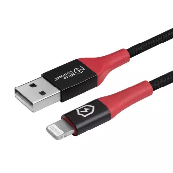 Cable Lightning Microconnect MC-ALIGHTNING-SC 1,5 m negro