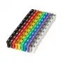 Marcador de cables Microconnect MC-CABLEMARKER negro, azul, marrón, verde, gris, naranja, rojo, violeta, blanco, amarillo 100 uds.