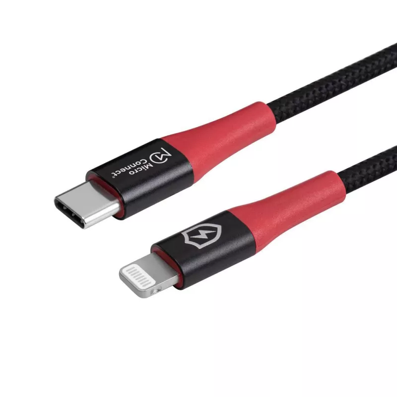 Cable Lightning Microconnect MC-CLIGHTNING-SC 1,5 m negro