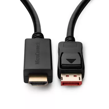 Microconnect MC-DP-HDMI-3004K Cable adaptador de vídeo 3 m DisplayPort Negro
