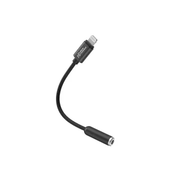 Adaptador de cable Microconnect MC-LIGHTJACK3.5 Lightning 3,5 mm Negro