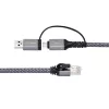 Microconnect Cable adaptador CAT6 RJ45 FTP a USB A-C, 5 metros Adaptador de red