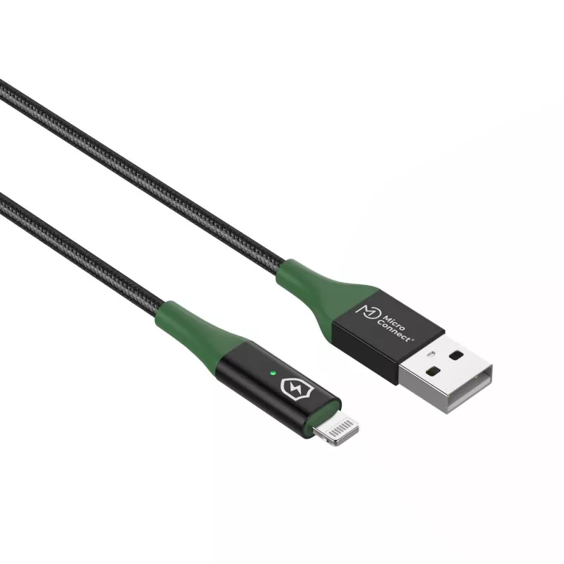 Microconnect MC-SMART Cable Lightning USB A-L-2 2 m negro, verde