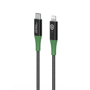Microconnect MC-SMART Cable Lightning USB C-L-1 1 m negro, verde