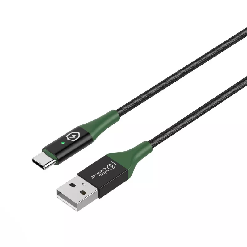 Microconnect MC-SMART USB-A-C-02 Cable USB USB 2.0 2 m USB A USB C negro, verde