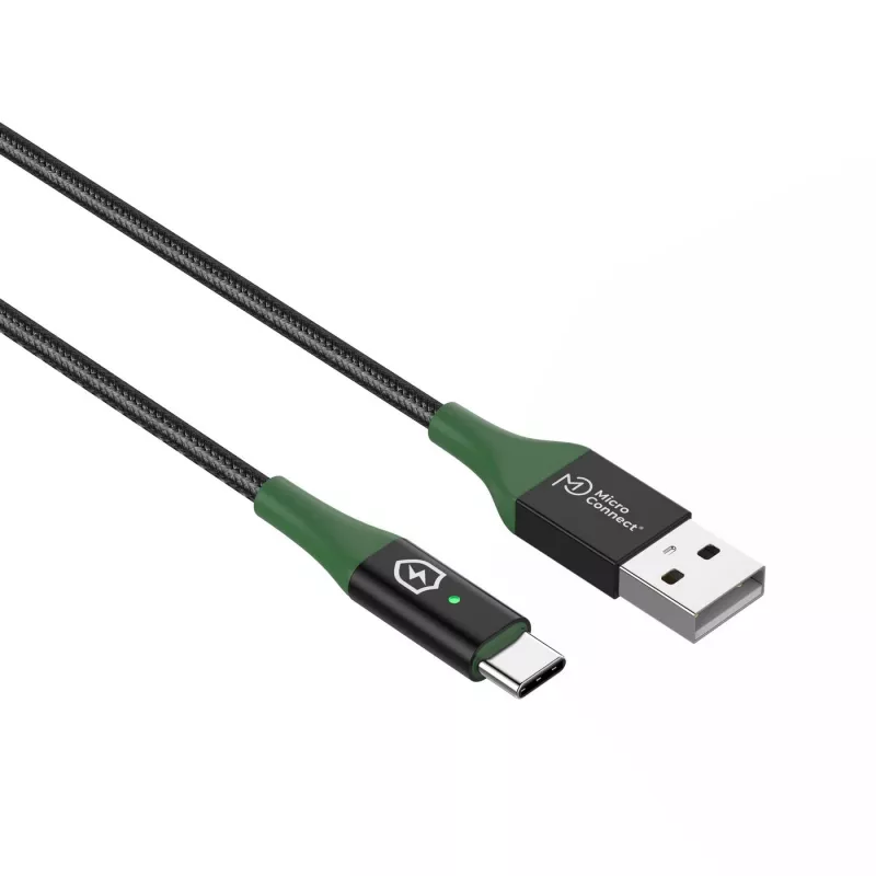 Microconnect MC-SMART USB-A-C-02 Cable USB USB 2.0 2 m USB A USB C negro, verde