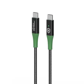 Microconnect MC-SMART USB-C-C-01 Cable USB USB 2.0 1 m USB C negro, verde