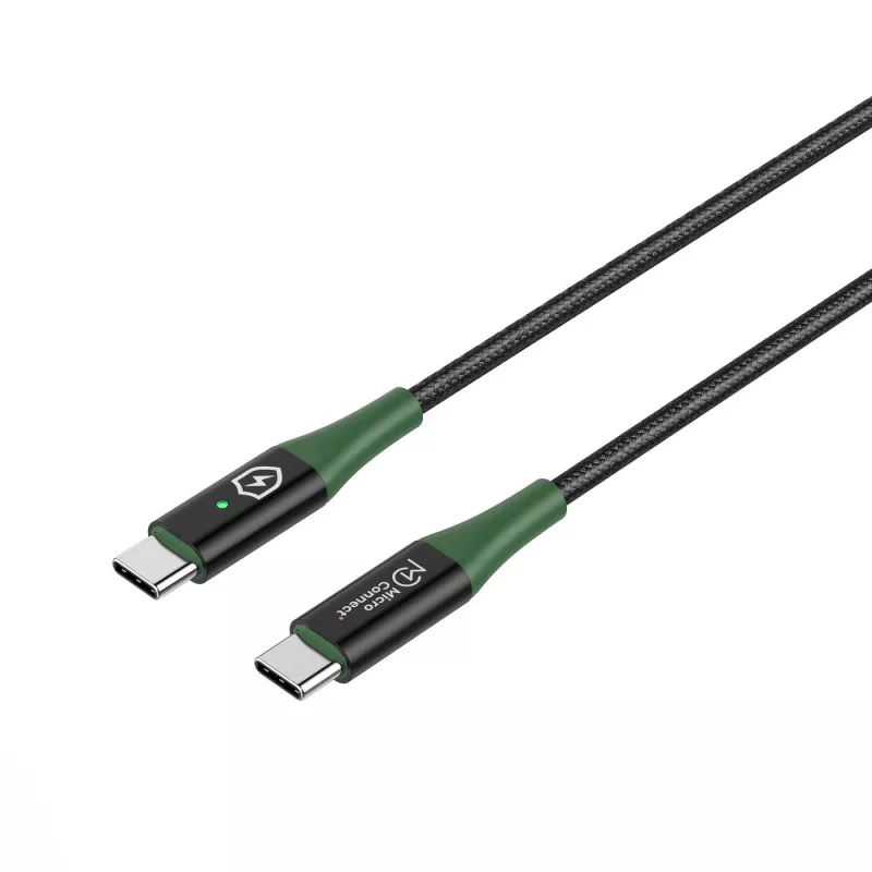 Microconnect MC-SMART USB-C-C-01 Cable USB USB 2.0 1 m USB C negro, verde