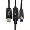 Microconnect MC-USB3.0AB15OP Cable USB USB 3.2 Gen 2 (3.1 Gen 2) 15 m USB A USB B negro