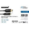 Microconnect MC-USB3.2CA20OP Cable USB USB 3.2 Gen 2 (3.1 Gen 2) 20 m USB A USB C negro