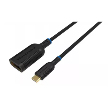 Adaptador de cable de vídeo Microconnect MC-USBCDP-A 0,2 m USB Type-C a DisplayPort negro