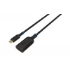 Adaptador de cable de vídeo Microconnect MC-USBCDP-A 0,2 m USB Type-C a DisplayPort negro