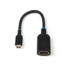 Microconnect MC-USBCHDMI-A Adaptador de cable de vídeo 0,2 m USB C HDMI negro