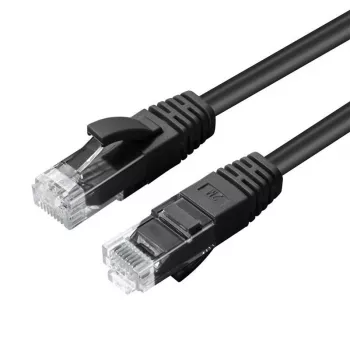 Microconnect MC-UTP6A01S Cable de red negro 1 m Cat6a U/UTP (UTP)