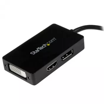StarTech.com Adaptador A/V de viaje: convertidor 3 en 1 de Mini DisplayPort a DisplayPort, DVI o HDMI