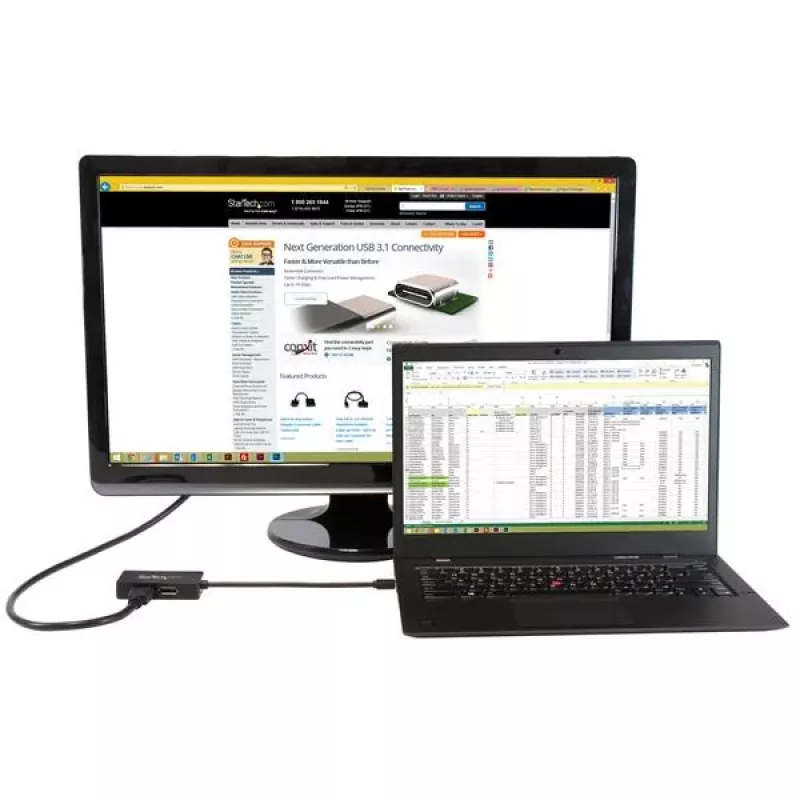 StarTech.com Adaptador A/V de viaje: convertidor 3 en 1 de Mini DisplayPort a DisplayPort, DVI o HDMI