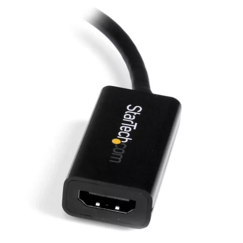 StarTech.com Adaptador de Mini DisplayPort a HDMI - Convertidor de vídeo activo mDP a HDMI - 4K 30Hz - Mini DP o Thunderbolt 1/2 de Mac/PC a monitor/TV/pantalla HDMI - Dongle adaptador mDP 1.2 a HDMI