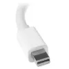 StarTech.com Adaptador A/V de viaje: convertidor 2 en 1 de Mini DisplayPort a HDMI o VGA - Blanco