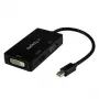 StarTech.com Adaptador A/V de viaje: convertidor 3 en 1 de Mini DisplayPort a VGA, DVI o HDMI