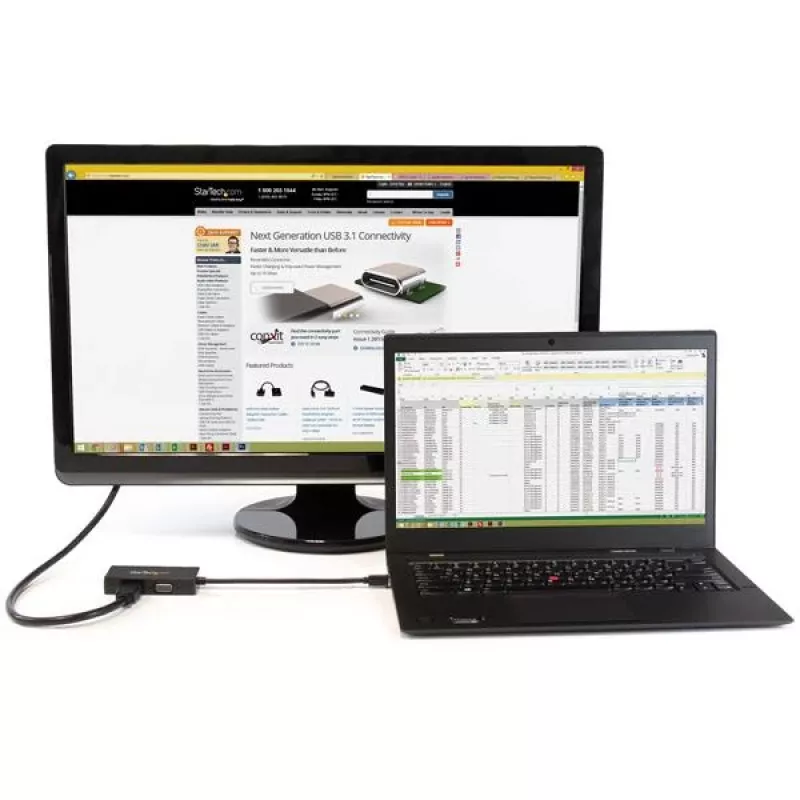 StarTech.com Adaptador A/V de viaje: convertidor 3 en 1 de Mini DisplayPort a VGA, DVI o HDMI