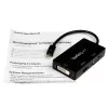 StarTech.com Adaptador A/V de viaje: convertidor 3 en 1 de Mini DisplayPort a VGA, DVI o HDMI
