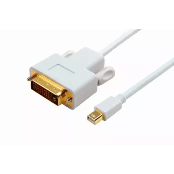 Microconnect MDPDVI1 Adaptador de cable de vídeo 1 m Mini DisplayPort DVI-D Blanco