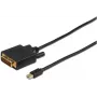 Microconnect MDPDVI2B Adaptador de cable de vídeo 2 m Mini DisplayPort DVI-D Negro