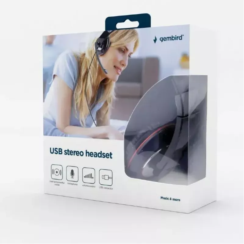 Auriculares Gembird MHS-U-001 Auriculares USB con cable