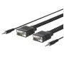 Microconnect MONGG3BMJ Cable VGA 3 m VGA (D-Sub) Negro