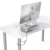 Compulocks Mac Studio Ledge Lock adaptador de bloqueo con llave cable de seguridad plateado