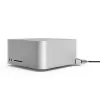Compulocks Mac Studio Ledge Lock adaptador de bloqueo con llave cable de seguridad plateado