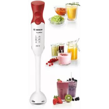 Bosch MSM64010 batidora de mano varilla 450 W rojo, blanco
