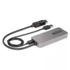 StarTech.com hub MST de 3 puertos - DisplayPort a 3x HDMI, triple monitor 4K 60Hz, adaptador de vídeo multimonitor DP 1.4, cable integrado de 30cm, alimentado por USB, solo Windows