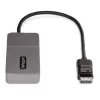 StarTech.com hub MST de 3 puertos - DisplayPort a 3x HDMI, triple monitor 4K 60Hz, adaptador de vídeo multimonitor DP 1.4, cable integrado de 30cm, alimentado por USB, solo Windows