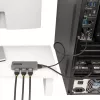 StarTech.com hub MST de 3 puertos - DisplayPort a 3x HDMI, triple monitor 4K 60Hz, adaptador de vídeo multimonitor DP 1.4, cable integrado de 30cm, alimentado por USB, solo Windows